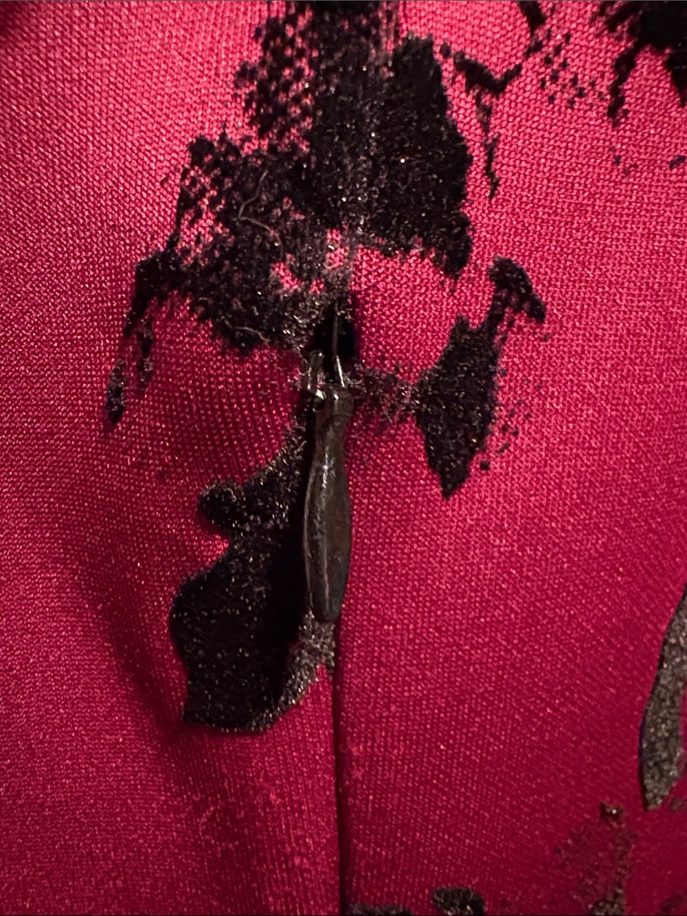 Trixxi Y2K Purple Floral Fit & Flare Dress with Sheer Black Yoke Small 2/4/6 Jrs - Picture 13 of 17